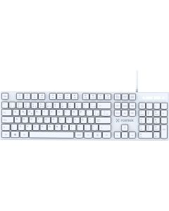 Teclado Office Slim USB Branco K15 - Fortrek