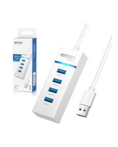 Hub USB 3.0 4 portas - Exbom 