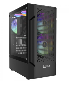 Gabinete Gamer Aura GC7 ARGB Preto com 3 fans - Gamdias