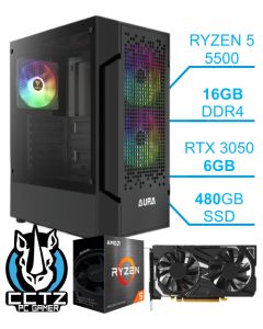 Computador CCTZ GAMER FORGE- RYZEN 5 5500 - 16GB - RTX 3050 6GB - 480GB