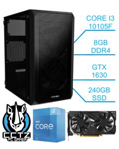 Computador CCTZ GAMER GUARDIAN - CORE I3-10105F - 8GB - GTX 1630 - 240GB