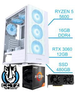 Computador CCTZ GAMER PRIME - Ryzen 5 5600 - 16GB - RTX 3060 12GB - 480GB