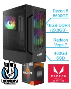 Computador CCTZ GAMER QUICK - Ryzen 5 5600GT - 16GB - RADEON VEGA 7 - 480GB